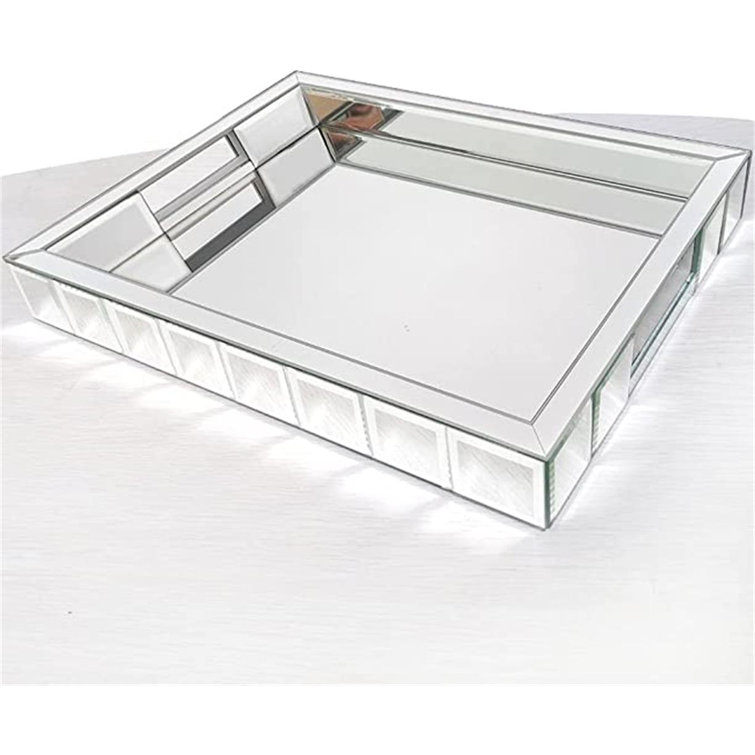 Everly Quinn Charryse Glass Tray Wayfair